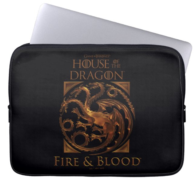 HOUSE OF THE DRAGON | House Targaryen Sigil Laptop Sleeve (Front)
