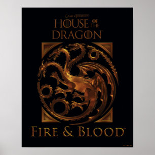 HOUSE OF THE DRAGON   House Targaryen Sigil Poster