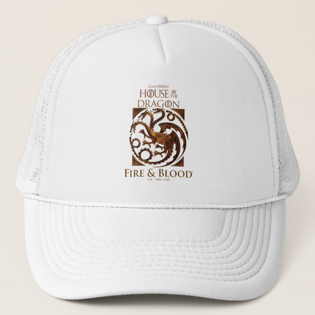 HOUSE OF THE DRAGON | House Targaryen Sigil Trucker Hat (Front)