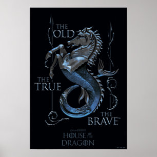HOUSE OF THE DRAGON   House Velaryon Sigil Poster