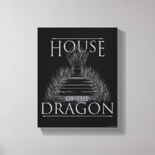 HOUSE OF THE DRAGON Iron Throne Graphic Canvas Print