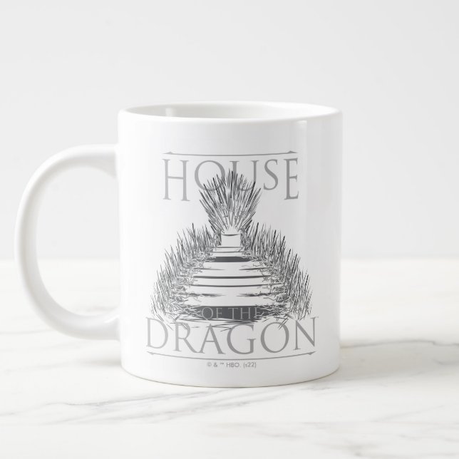 HOUSE OF THE DRAGON | Iron Throne Graphic Large Coffee Mug (Left)