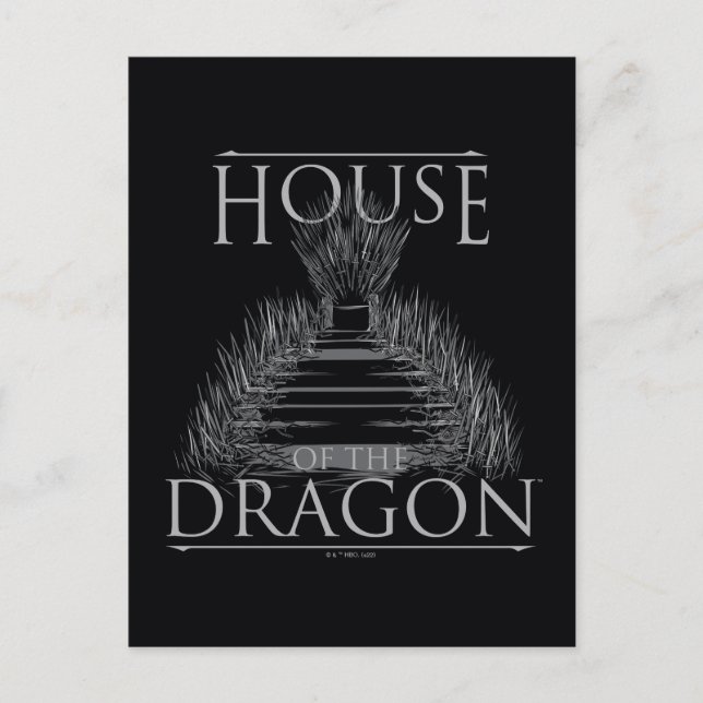 HOUSE OF THE DRAGON | Iron Throne Graphic Postcard (Front)