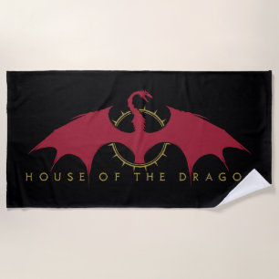 HOUSE OF THE DRAGON   Red Dragon Graphic Beach Towel