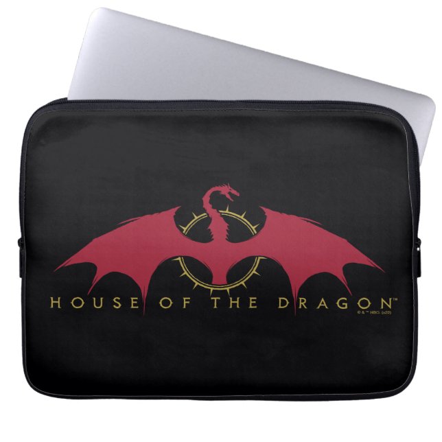 HOUSE OF THE DRAGON | Red Dragon Graphic Laptop Sleeve (Front)