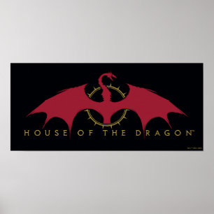 HOUSE OF THE DRAGON   Red Dragon Graphic Poster