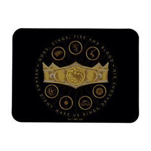 HOUSE OF THE DRAGON   Seven Kingdoms Crown Graphic Magnet