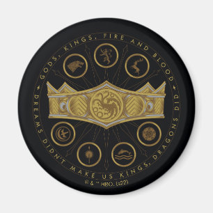 HOUSE OF THE DRAGON   Seven Kingdoms Crown Graphic Magnet