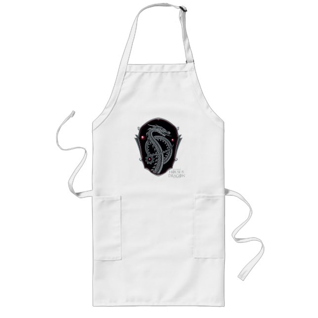HOUSE OF THE DRAGON | Silver Dragon Crest Long Apron (Front)