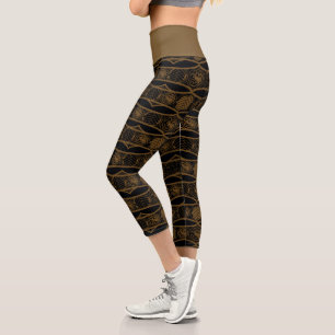 HOUSE OF THE DRAGON   Targaryen Stripe Pattern Capri Leggings