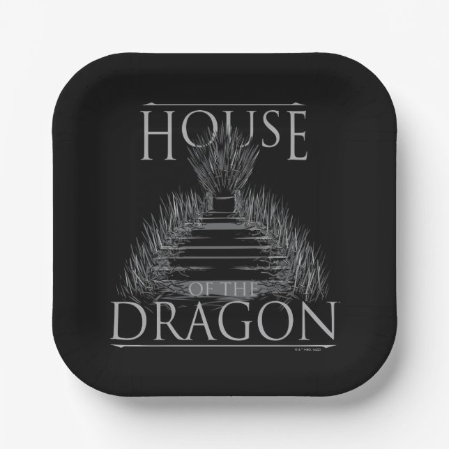 HOUSE OF THE DRAGON Throne Paper Plate (Front)