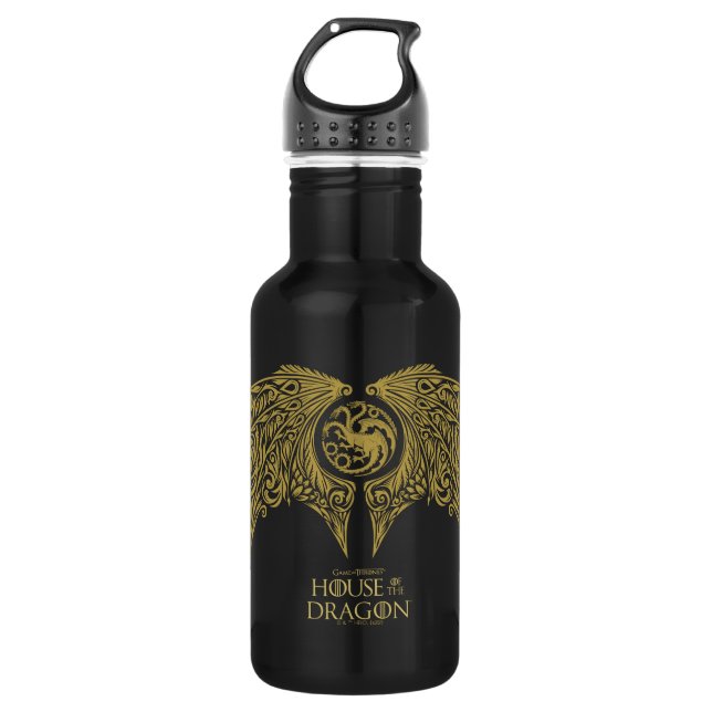 HOUSE OF THE DRAGON | Winged Targaryen Crest 532 Ml Water Bottle (Front)