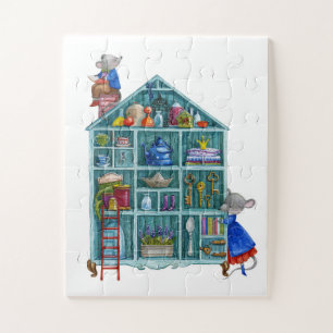 House of two cute little mice jigsaw puzzle