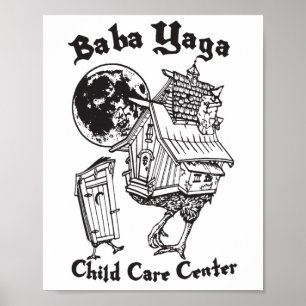 House Of Yaga Slavic Folklore Child Care Centre Poster