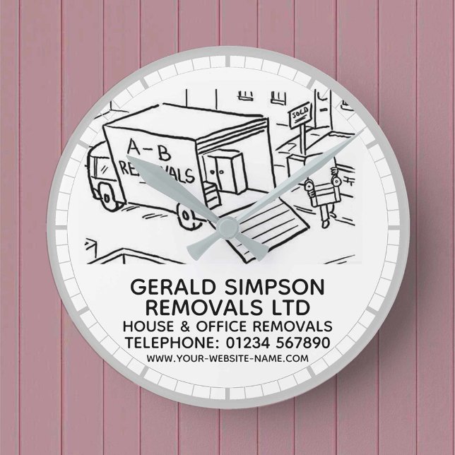 House & Office Removals Round Clock (Creator Uploaded)