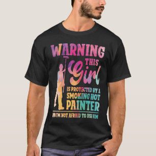 House Painter Decorator Girlfriend Wife Watercolor T-Shirt