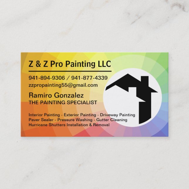 House Painter Gonzalez Business Card (Front)