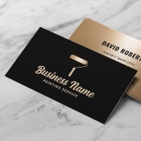 House Painter Modern Black & Gold Painting Service