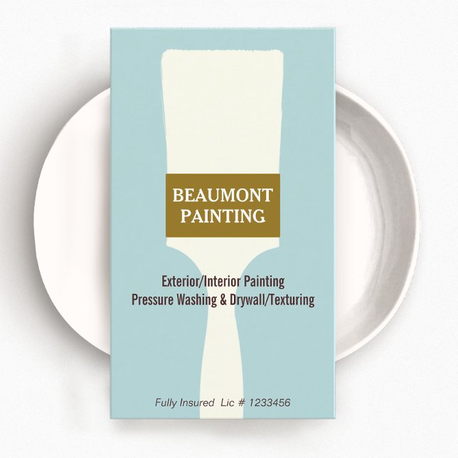 House Painter Paint Brush Logo Business Card (Creator Uploaded)