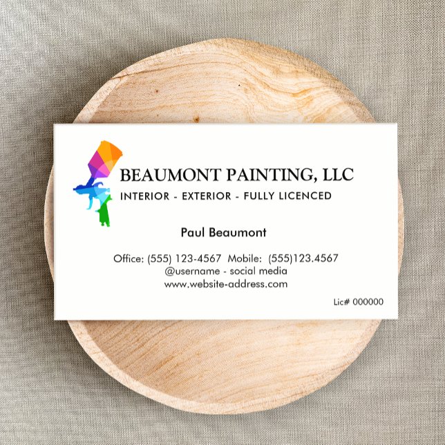  House Painter, Paint Sprayer  Business Card (Creator Uploaded)