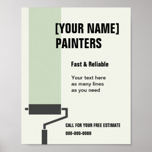 House Painter Painting Contractor Advertising Poster