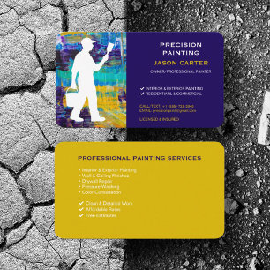 House Painter Painting Contractor Pro Service Business Card