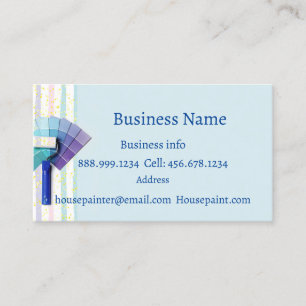 House Painter Painting Wallpapering   Business Card