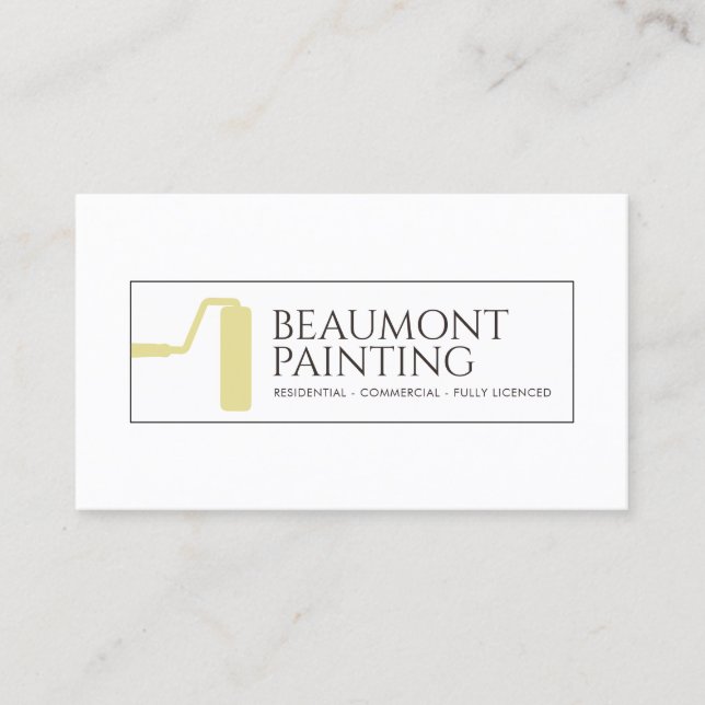 House Painter Roller Brush Business Card (Front)