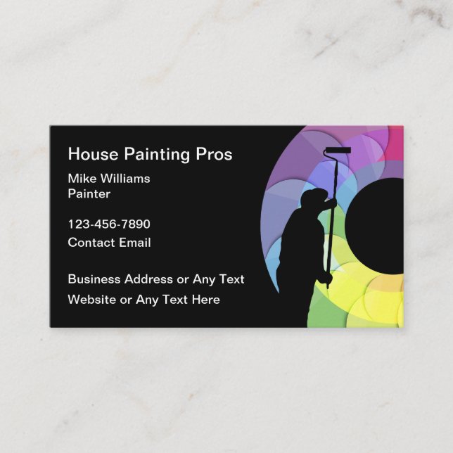 House Painting Professional Business Cards (Front)