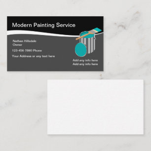 House Painting Theme With Paint Can Business Card