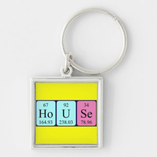 House periodic table keyring