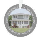 House Photos First Xmas New Home Name & Year Grey