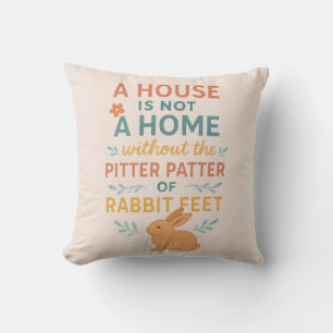 House pitter patter rabbit cushion