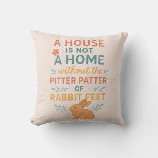 House pitter patter rabbit cushion