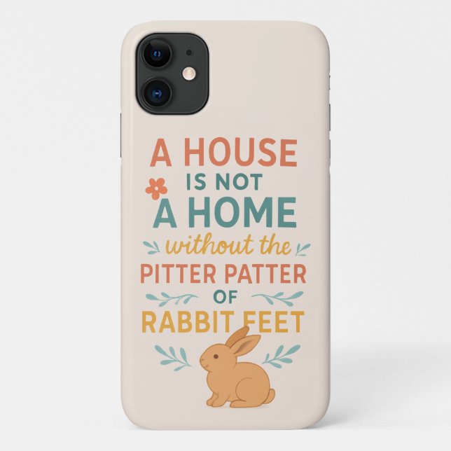 House pitter patter rabbit feet Case-Mate iPhone case (Back)