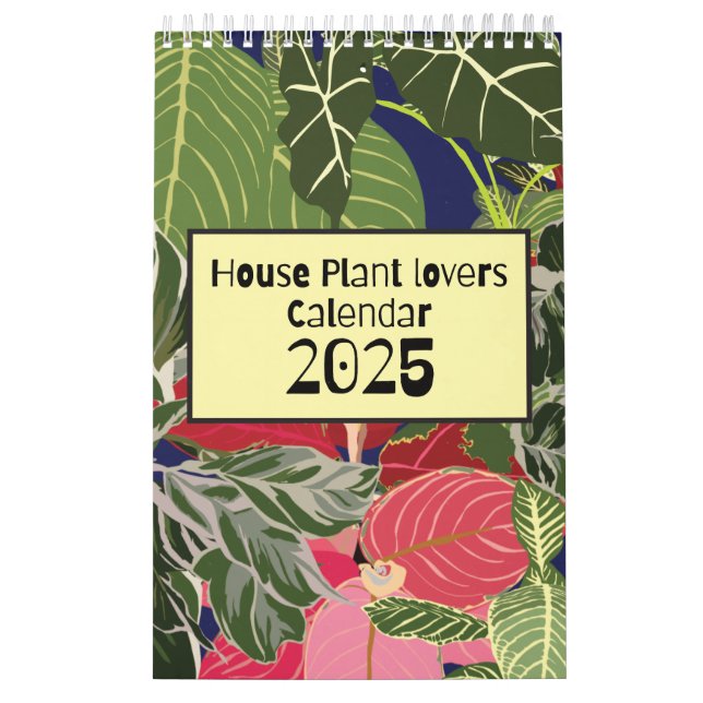 House Plant Lovers Calendar 2025 (Cover)