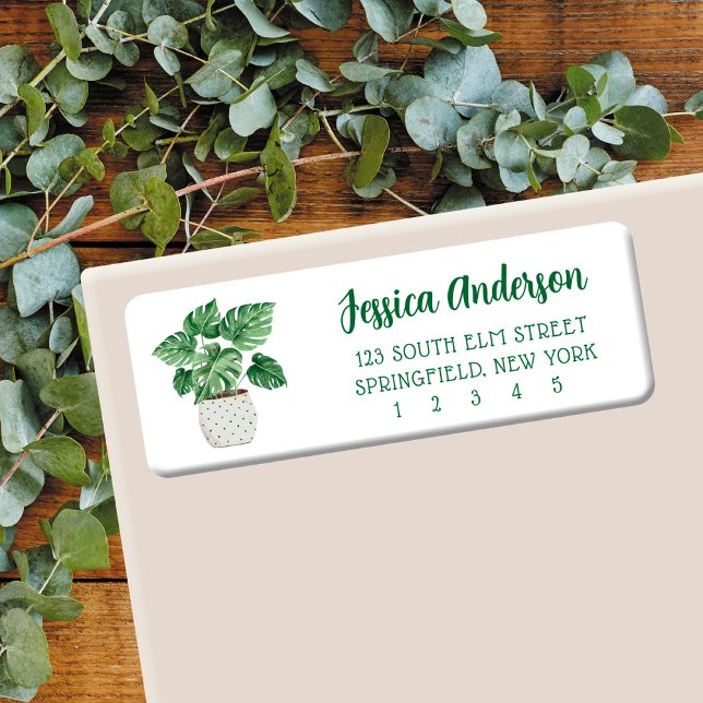 House Plant Return Address Label (Creator Uploaded)