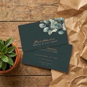 House plant shop business card