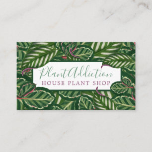 House plant shop business card