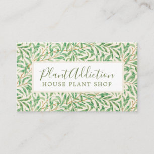 House plant shop, William Morris pattern Business Card