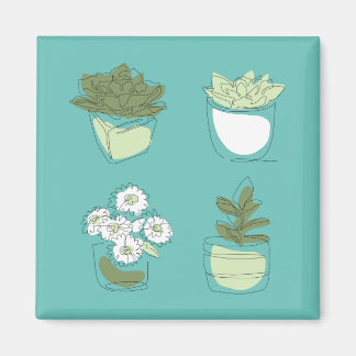 House Plants Design Magnet