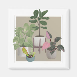 House plants. magnet