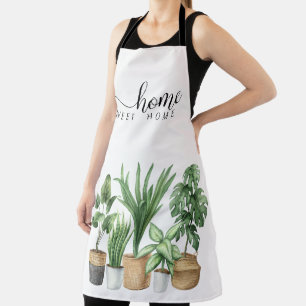 House Plants Pattern Apron