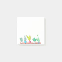 House plants watercolour art