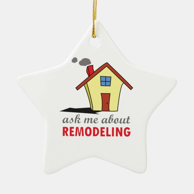 HOUSE REMODELING CERAMIC ORNAMENT (Front)