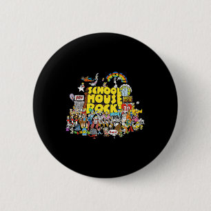 House Rock School Animated Cartoons Byck To School 6 Cm Round Badge
