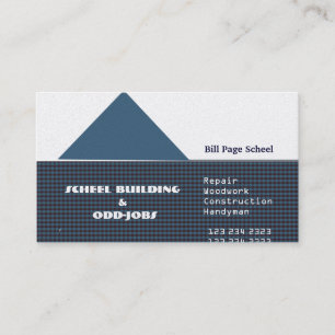 House Roof Top Triangular  Home Odd Jobs Business Card