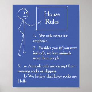 "House Rules" art print