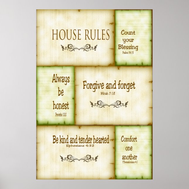 House Rules Poster (Front)