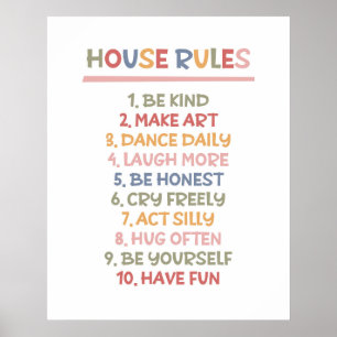 House Rules Poster